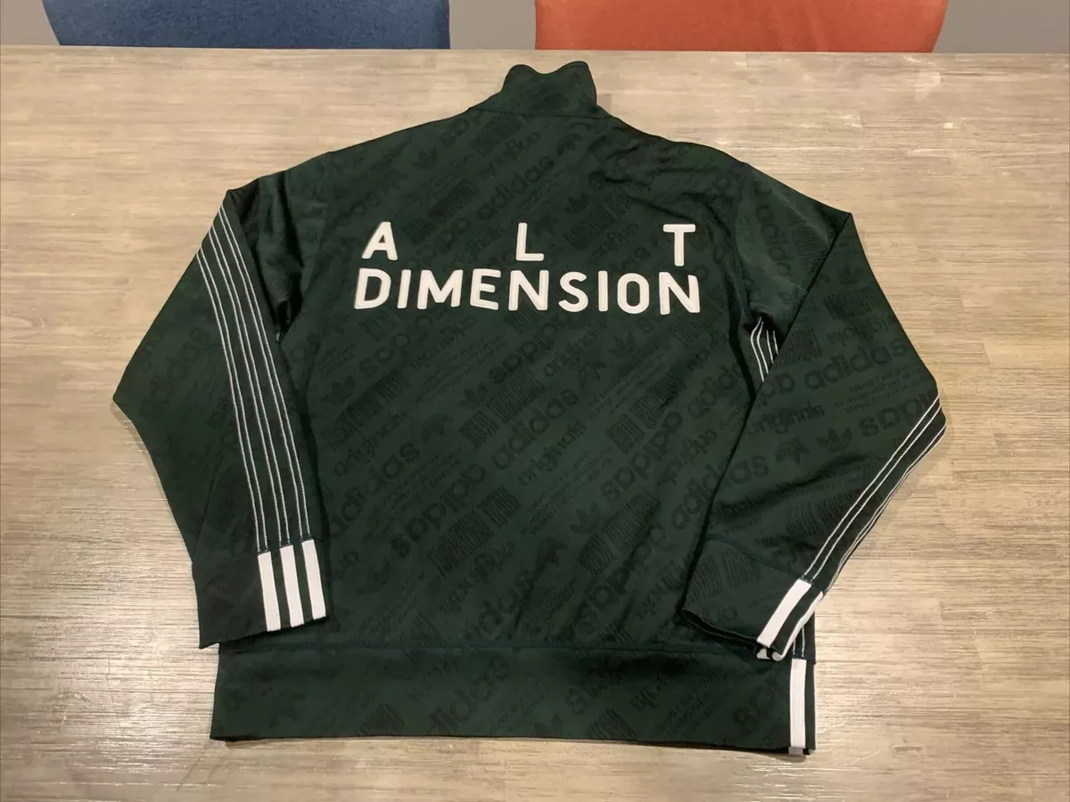 Rare Adidas x Alexander Wang Track Jacket Mens Green Jacquard CV5259 Size S  Men