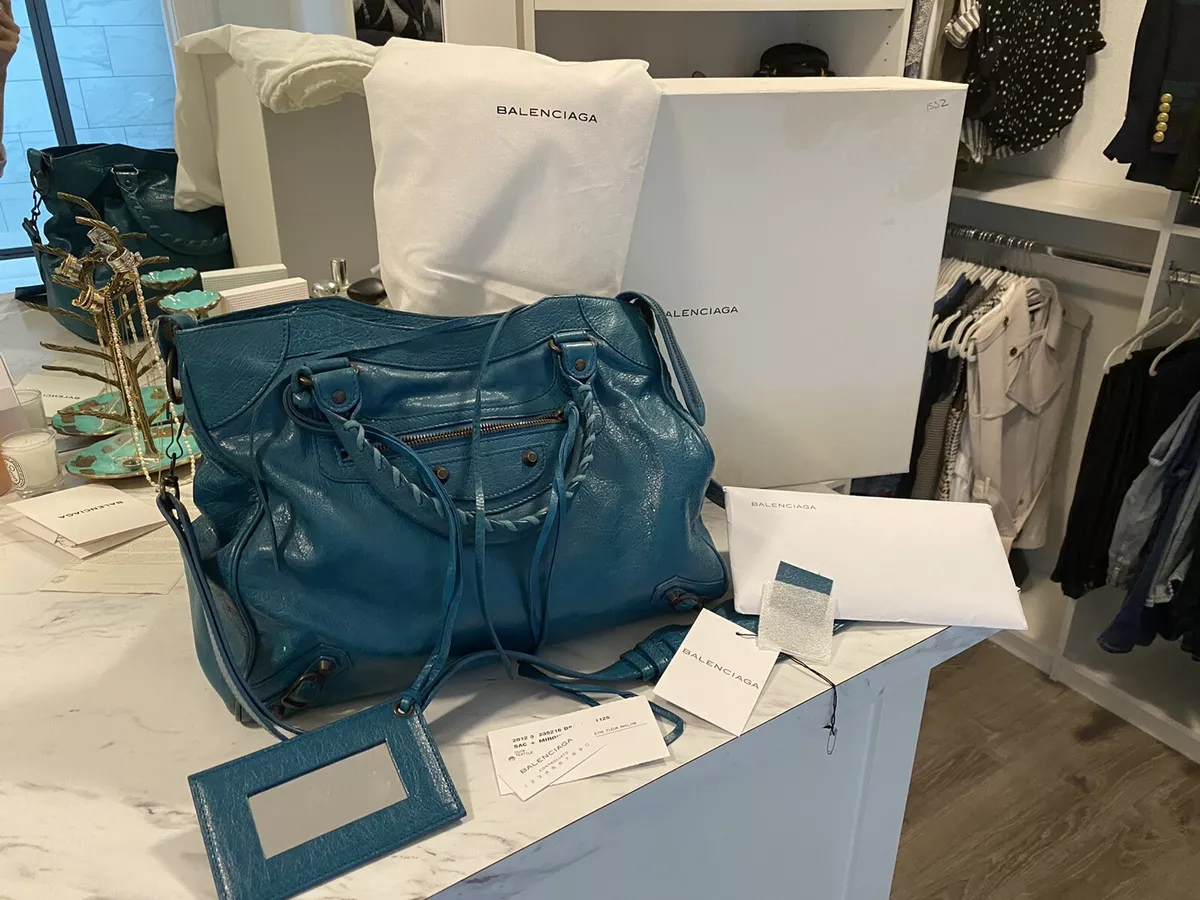 Balenciaga City bag CROSS BODY “Velo” - Green/Teal