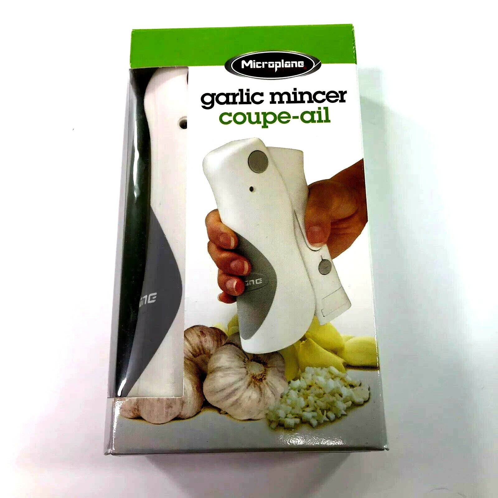 microplane garlic slicer mincer set