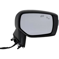 Passenger Side Glass Mirror for 2016 Subaru Crosstrek Hybrid W/o Auto-Dimming
