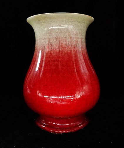VASE ROUGE SANG DE BOEUF FLAMBE - PORCELAINE - CHINE QING 20° S - Photo 20 sur 20