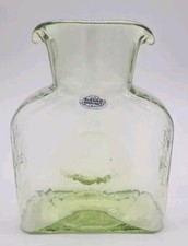 Blenko Limited Edition SIGNED Wormwood 384 Water Bottle, Double Spout Pitcher