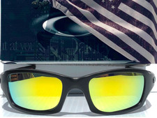 NEW OAKLEY Fives Squared Black USA Tonal FLAG POLARIZED Galaxy FIRE Sunglass