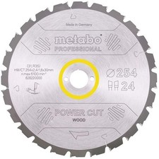 Metabo Kreissägeblatt PowerCutProfessional WZ Ø254x30 24 Zähne 5° negativ