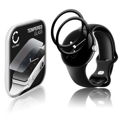 2x Displayschutz Google Pixel Watch 3D Full Cover Full Glue schwarz