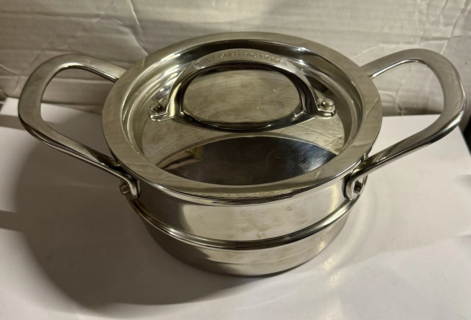 Williams Sonoma Signature Thermo-Clad Stainless-Steel Stockpot Boiler 2-Qt.
Opens in a new window or