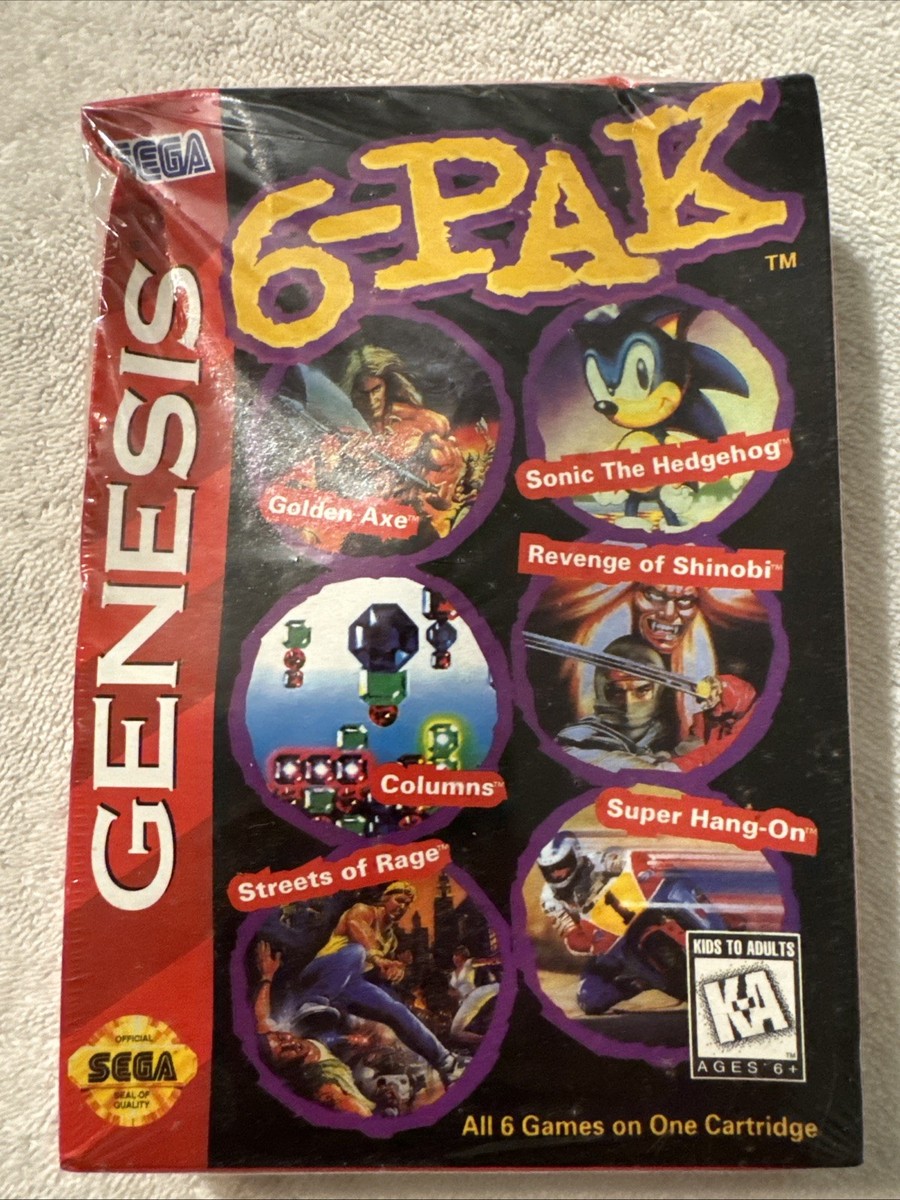 Genesis 6-Pak(Sega Genesis, 1995)-Factory Sealed/Toys R U'S