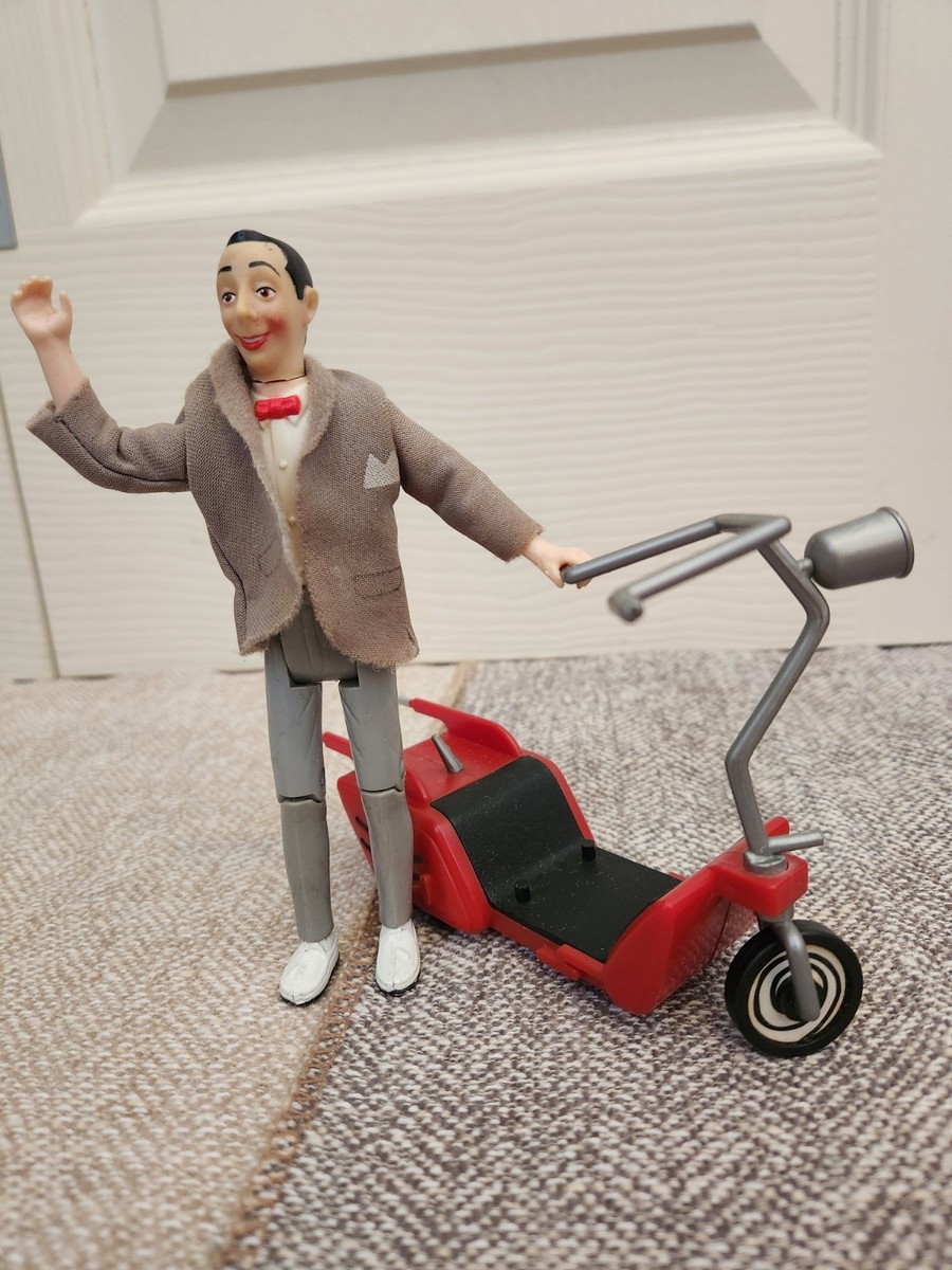 Vintage 1988 Pee Wee Herman Action Figure With Scooter | eBay