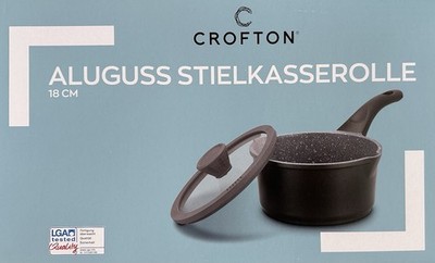 Kasserolle Stielkasserolle - 18 Cm 2 L Emaille Topf - Alle Herdarten