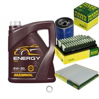 Mann Inspektionspaket 5L Mannol Energy 5W-30 FüR KIA Rio III 1.4 Cvvt