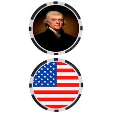 THOMAS JEFFERSON #10 - USA Presidents - United States Commemorative Poker Chip
