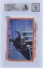 David Prowse Star Wars Signed 1980 Topps Empire Strikes Back #115 BGS 10 Card