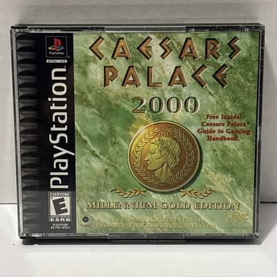 PS1 Caesars Palace 2000 Millennium Gold Edition Tested Resurfaced No Manual VG