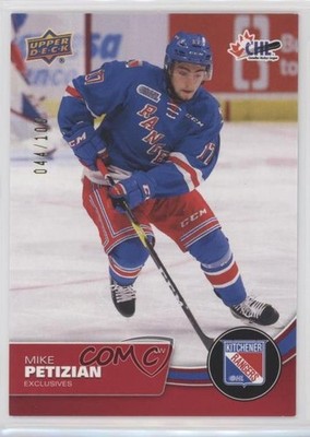 2021-22 Upper Deck CHL Exclusives 44/100 Mike Petizian #240 3s9