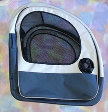 PetSafe Happy Ride Soft Dog Crate Portable Folding Travel Kennel Gray Blue