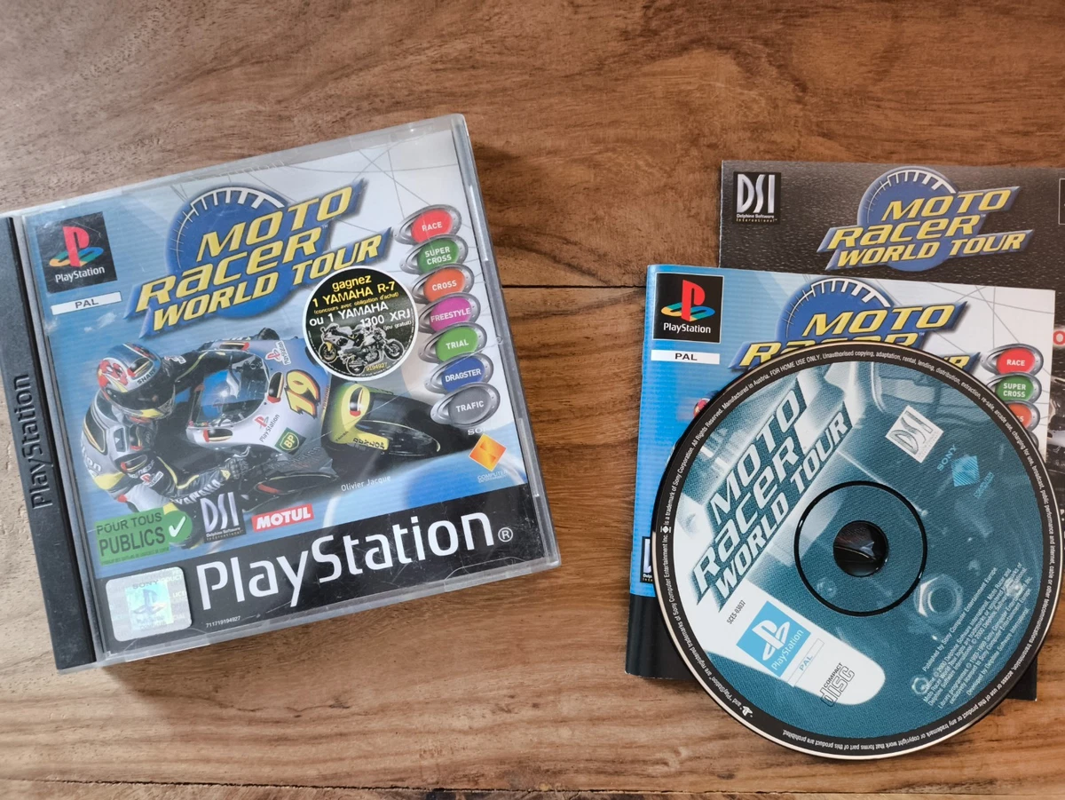 Jeu PlayStation 1 - Moto Racer World Tour - Complet (Boîte, Livret, Disque)