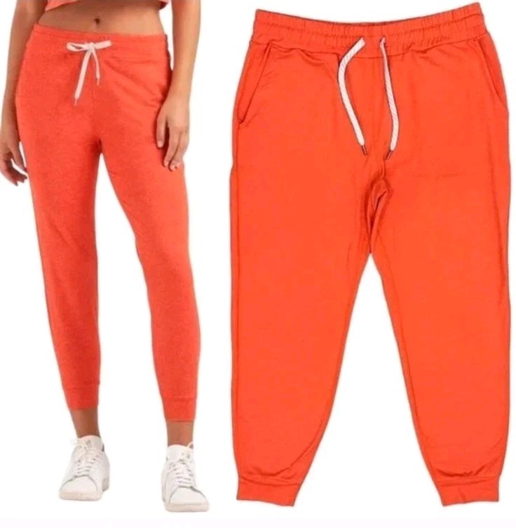 Vuori Performance Jogger Orange Drawstring Sweatp… - image 1