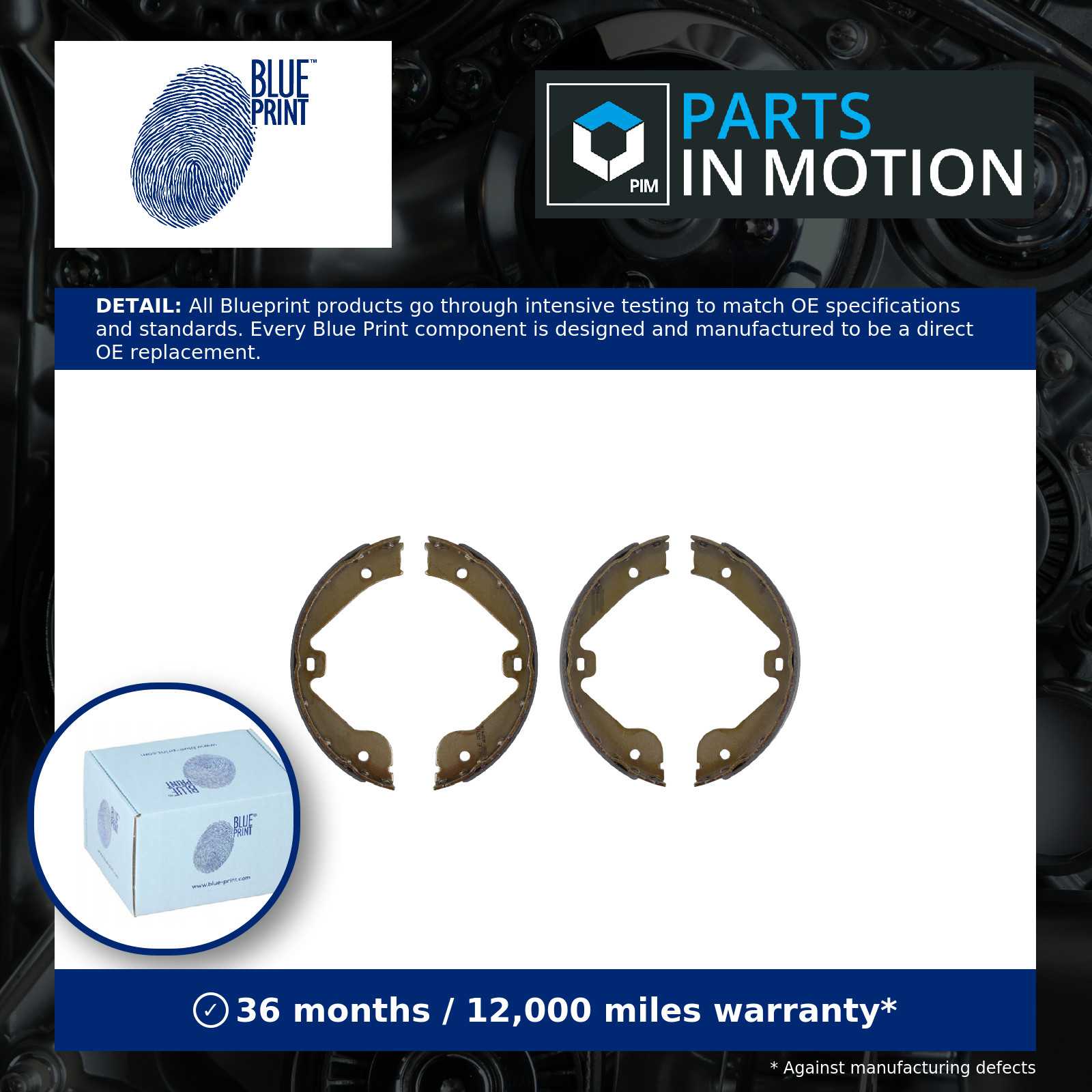 Blue Print Brake Shoe Set - ADBP410044 - Image 13
