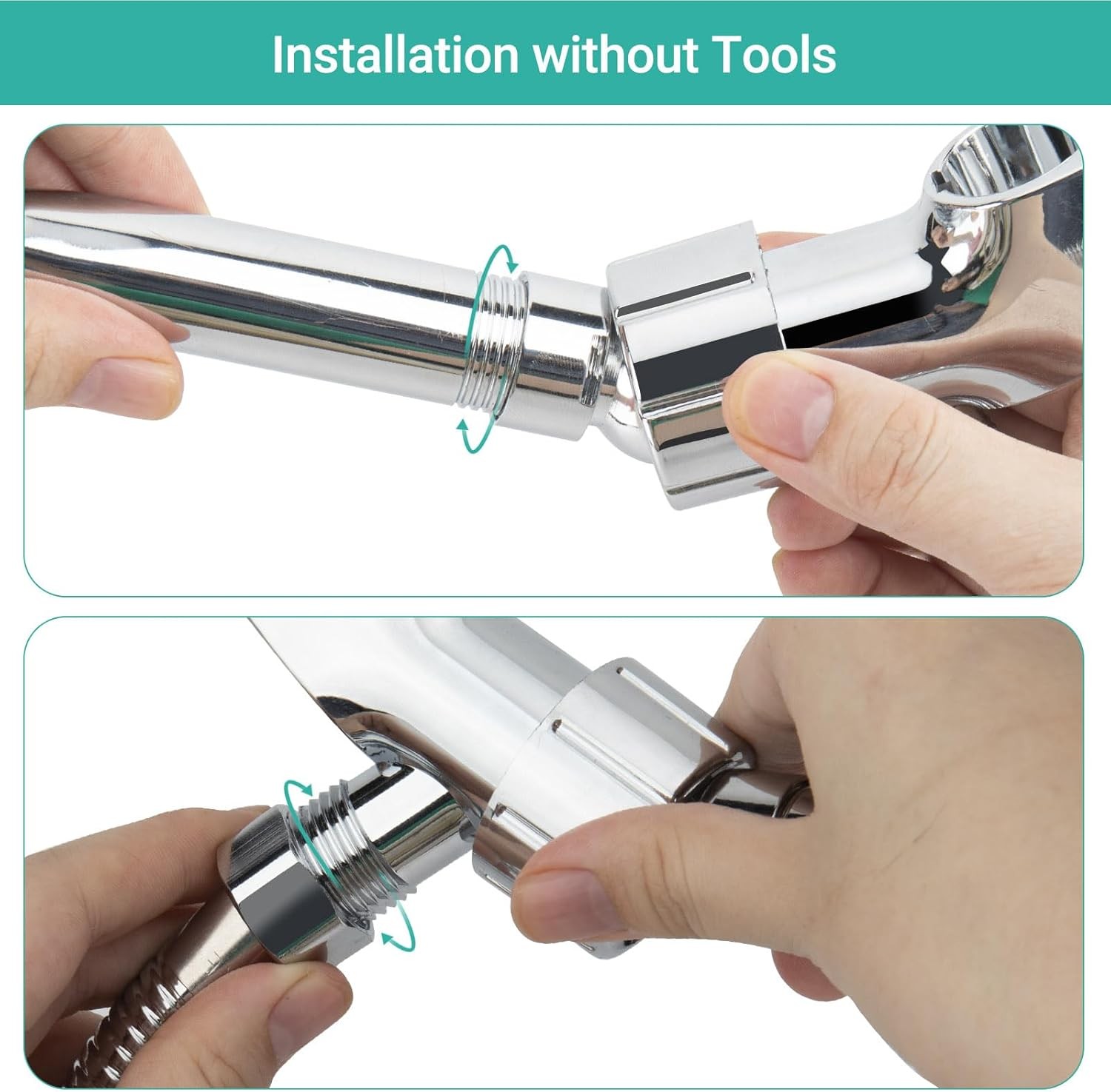 Adjustable Handheld Shower Head Holder, Universal Shower Hose and Shower Arm Mou