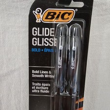 BIC Velocity Bold Retractable Ball Pen, Bold Point 1.6mm , Black, 2-Count