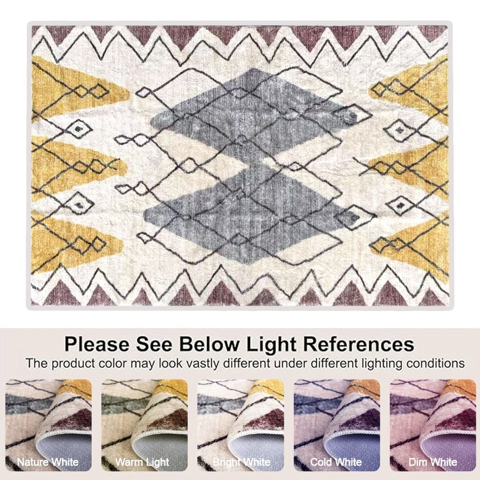 Floor Rug Area Rugs Carpet Mat Soft Pads Living Room Bedroom Pad Anti-Slip - image 4 of 4