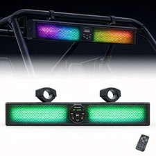 Warzone WZS25RGB 25" RGB Bluetooth Soundbar 800W for UTV ATV Marine Audio