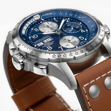 Hamilton Khaki Aviation X-Wind Auto Chrono 44mm Blue Dial Men's Watch H77506540 2