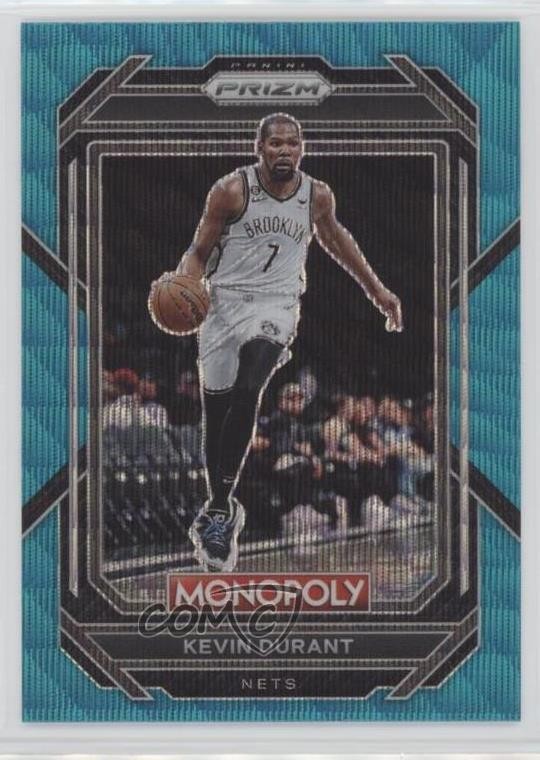 2022-23 Panini Prizm Monopoly Teal Wave Prizm Kevin Durant #7 0p3r