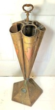 Antique 19th Century Large Umbrella Stand with Ornate Handle Victorian Style TLC