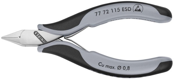 Knipex-Werk Elektronik-Seitenschneider 77 72 115 Esd Seitenschneider-image