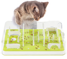 Interactive Cat Puzzle Feeder & Slow Feed Toy – Stimulation Treat Dispenser M...