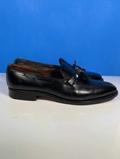 Allen Edmonds Grayson Mens Size 11 D Tassel Loafers Black Leather Dress Shoes