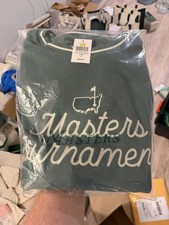 2026 Masters Tournament Script Crew Sweatshirt Green White Logo Unisex XL ANGC