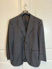 Canali Blazer 54R Gray 100 Wool Made in Italy Luxury Sport Coat Men  s 44R EU54