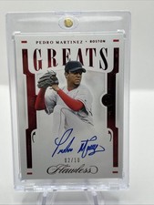 Pedro Martinez 2021 Panini Flawless Greats Ruby Autograph Card #GA-PM /10
