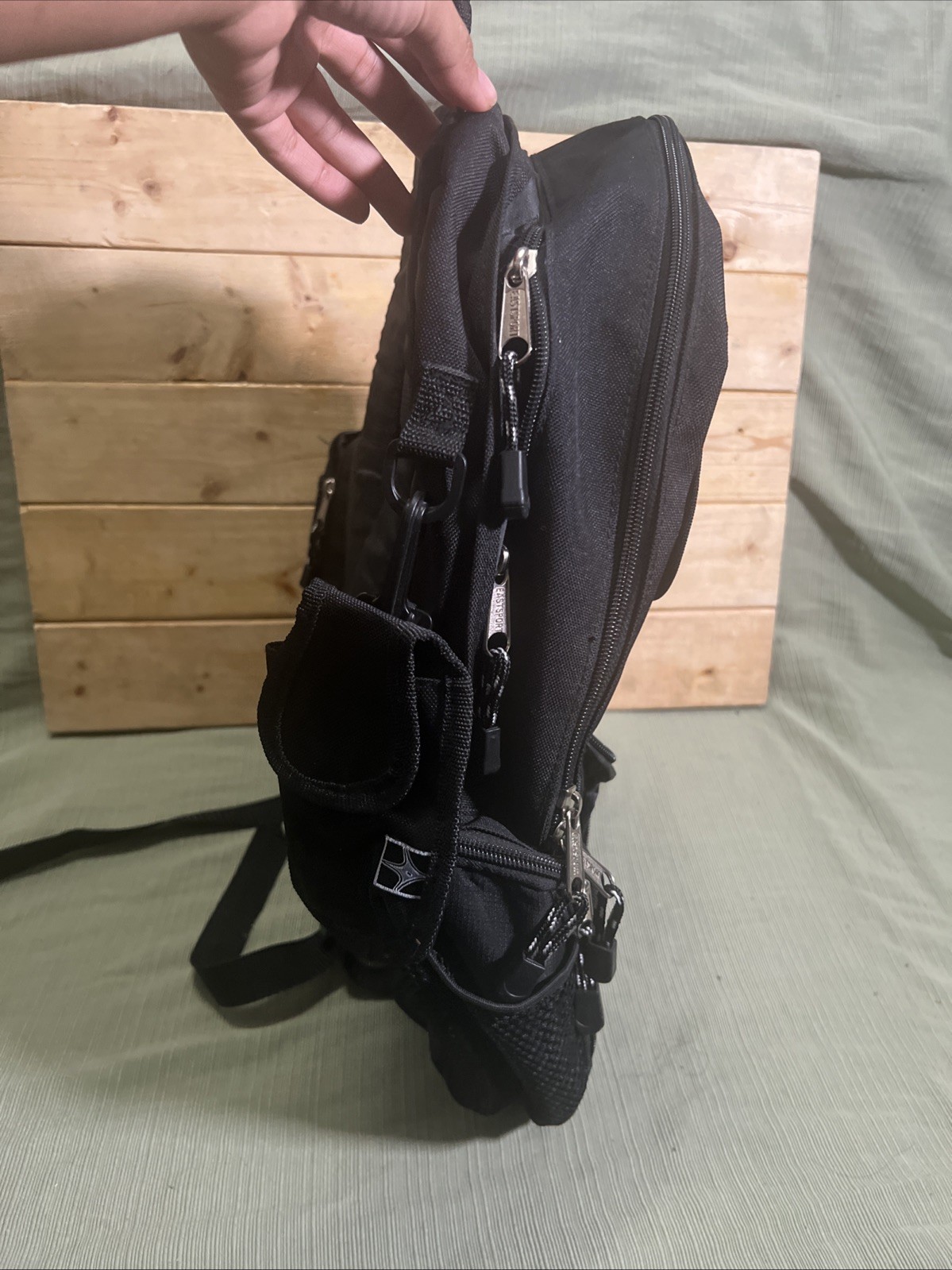 Eastsport Backpack Black Polyester Daypack Style … - image 4