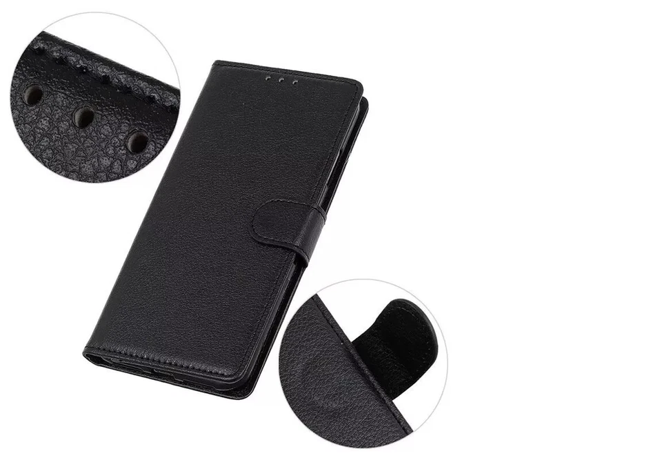 For Motorola Moto E20, E30, E40 Phone Case Leather Wallet Flip Stand Cover - Image 4 of 4