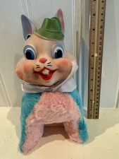 Vintage Rubber Face Easter Rabbit/bunny Ruston-like, NOS