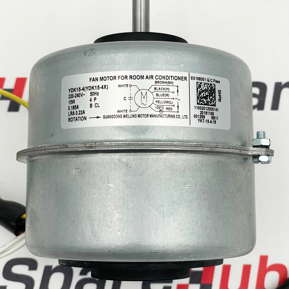 MOTEUR DE VENTILATEUR QUANGDOND WELLING YDK15-4 POUR CLIMATISATION DE CHAMBRE - Photo 3/4