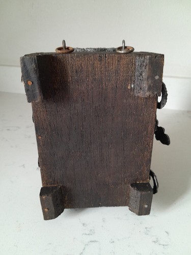 Vintage Gothic Style Wooden Lion Head Treasure Chest Wooden MCM Jewelry Box - Picture 6 of 14