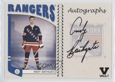 2004 ITG Franchises US East Edition Vault Black Andy Bathgate #A-AB Auto HOF 1t8