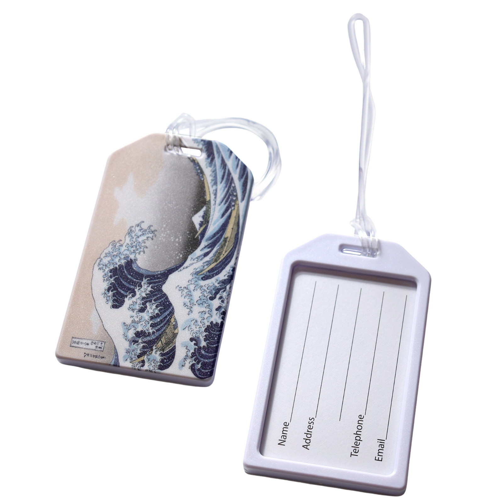 Tags For Suitcases - Hokusai, Durable, Tsa Approved