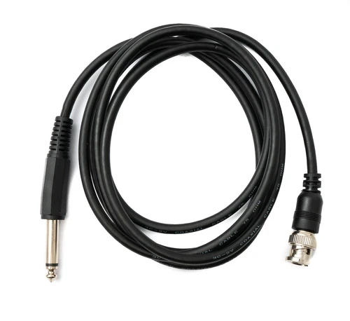 Audio Kabel 180 cm 6.35 mm Klinke Stecker zu BNC Buchse AUX Adapter in Schwarz