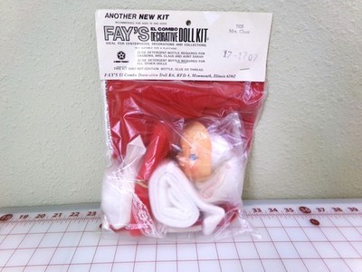 Mrs. Claus Christmas Doll Kit #7025. Vintage Fay's El Combo. Not a Toy.  J25-875