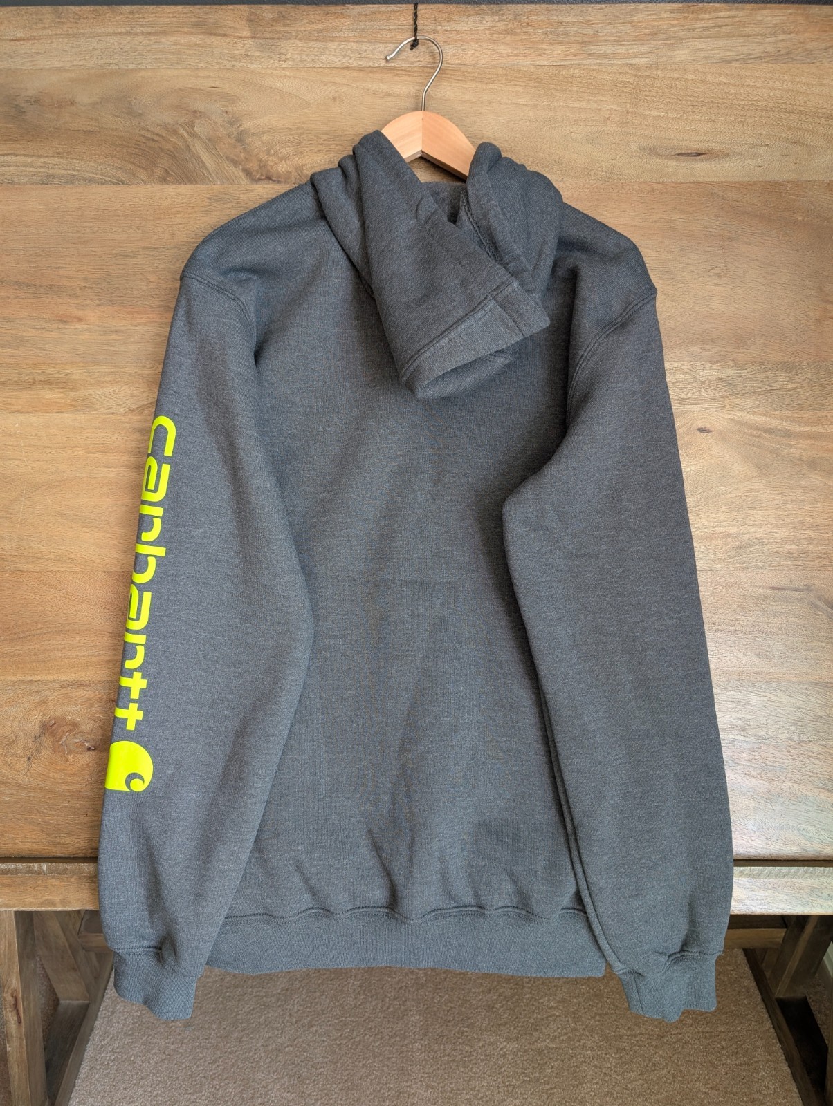 Carhartt Sweatshirt Mens Small Gray Loose Fit Long Sleeve Midweight Logo NWT thumbnail 2