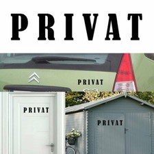 Privat Aufkleber Aus Vinyl