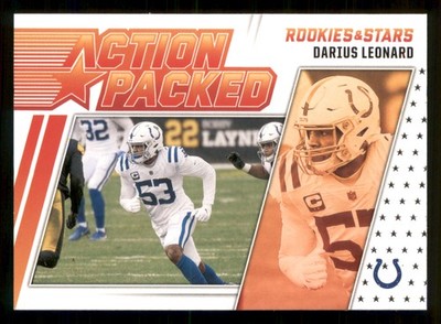 2021 Panini Rookies & Stars #AP-2 Action Packed - Darius Leonard - Colts