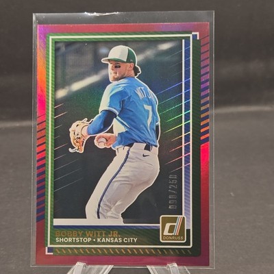 2025 Donruss #27 Bobby Witt Jr. Red #/250 Absolute Rare 🔥🔥🔥