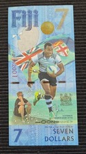 FIJI $7 Dollars 2017 P120 Rugby 7 s UNC Banknote