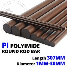 PI Rod - Ø 1MM-30MM Plastic Round Bar High Temperature 400℃ Polyimide 307MM